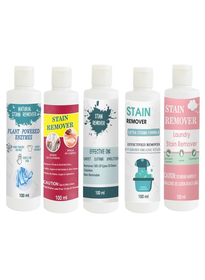 TOOVUS Stain Remover Combo Pack of Shirt, Red, Sky, Doll and Pink Stain Remover | Multi-Surface Cleaning Solution for Clothes, Fabrics, Upholstery (100 g Each) - Image 1